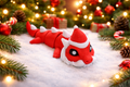 Cute Santa Articulated Flexi Dragon