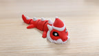 Cute Santa Articulated Flexi Dragon