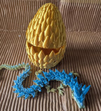 Medium rainbow Dragon with Egg
